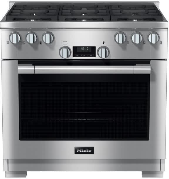 Miele HR11343LPAGCTS 36 Inch Freestanding Gas Range with 6 Sealed
