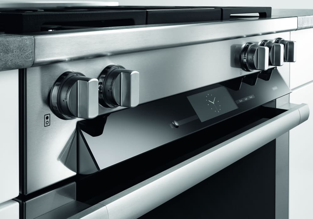 Miele HR19362DFGDLP 36 Inch Freestanding Dual-Fuel Range with 5.8