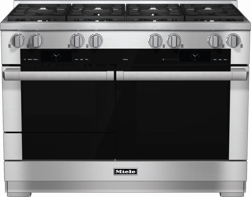 Miele HR19542DFG 48 Inch Freestanding Professional Dual Fuel Range with