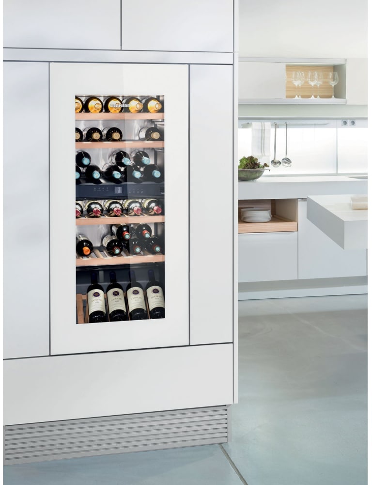 Liebherr HWGW5100 24 Inch BuiltIn Dual Zone Wine with 51Bottle Capacity, TipOpen
