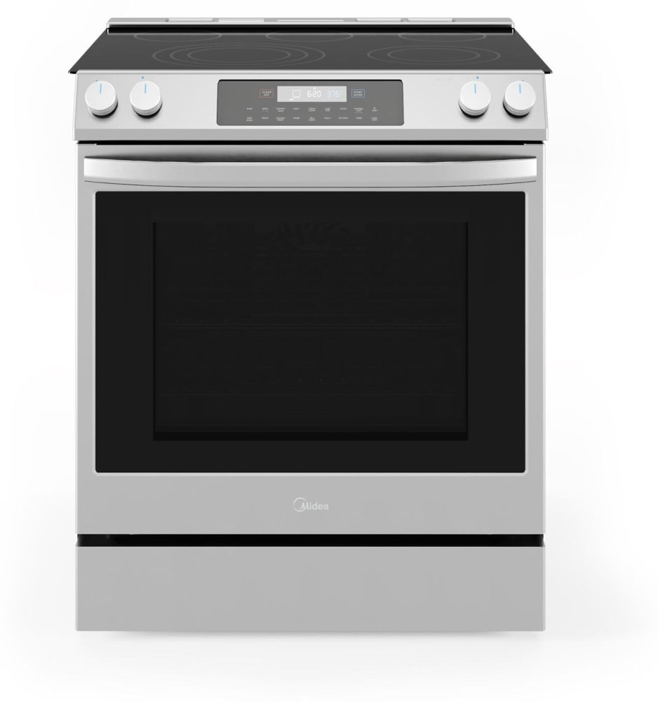 Midea MES30S2AST 30 Inch SlideIn Electric Smart Range with 5 Elements