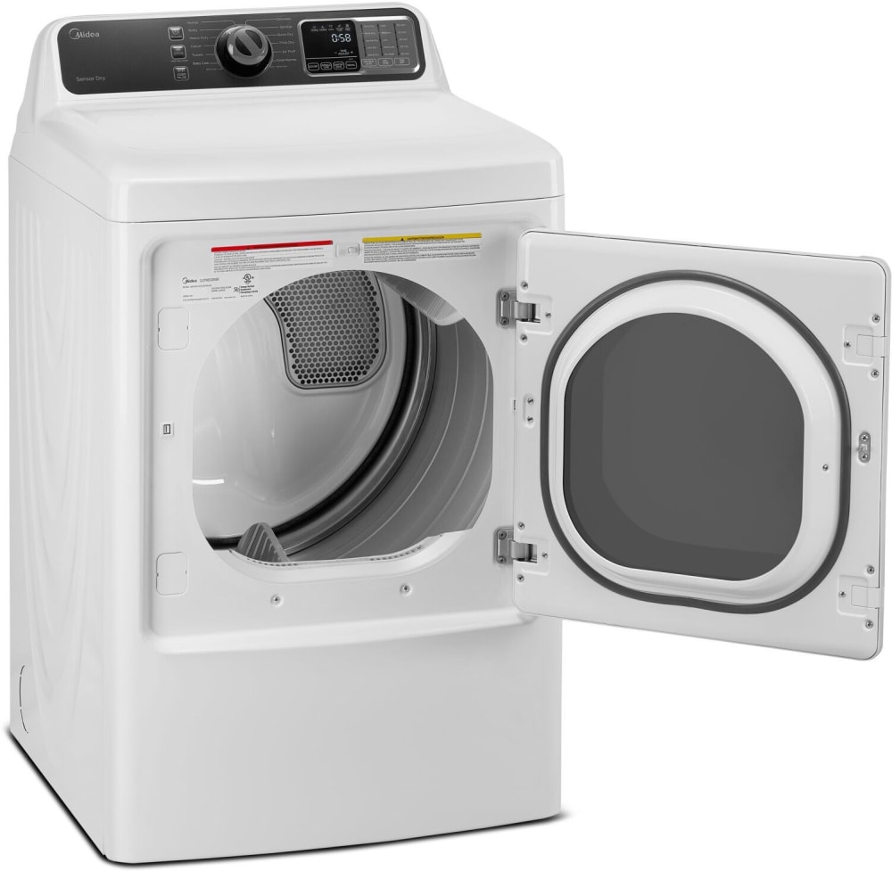 Midea MLE45N3BWW 27 Inch Electric Dryer with 7.5 Cu. Ft. Capacity