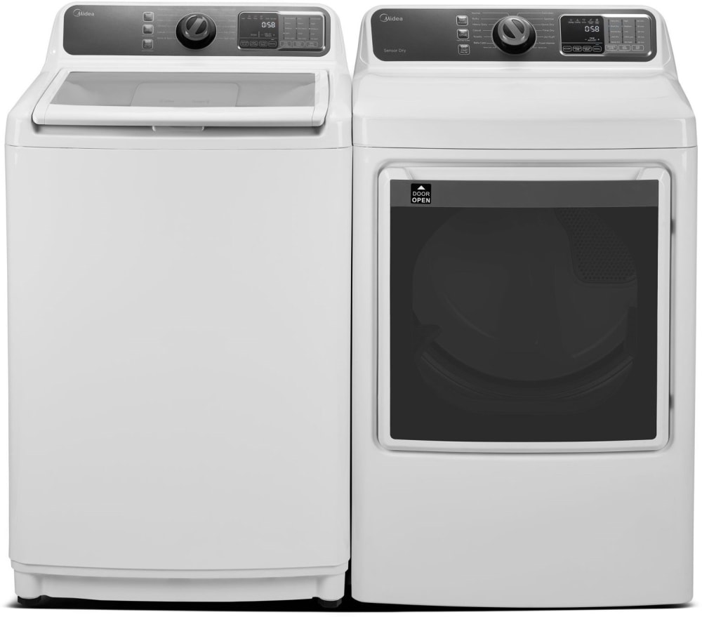 Midea MLE45N3BWW 27 Inch Electric Dryer with 7.5 Cu. Ft. Capacity
