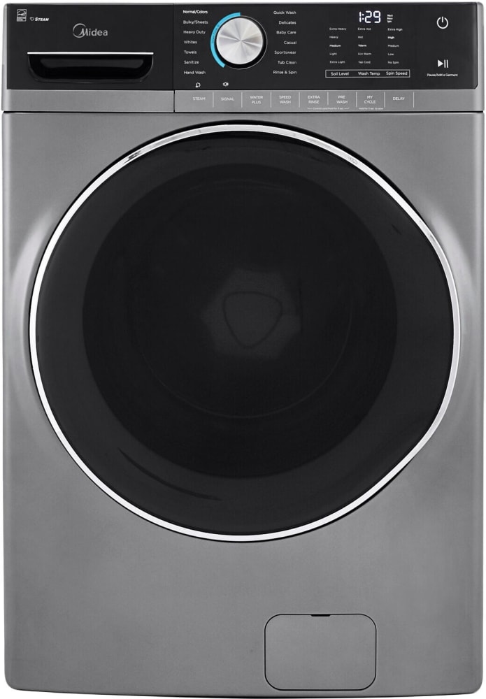 Midea MLH52S7AGS 27 Inch Front Load Washer with 5.2 Cu. Ft. Capacity
