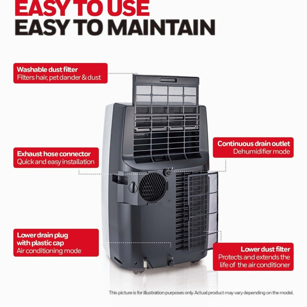 Honeywell MN4CFS0 14,000 BTU Classic Series Portable Air Conditioner