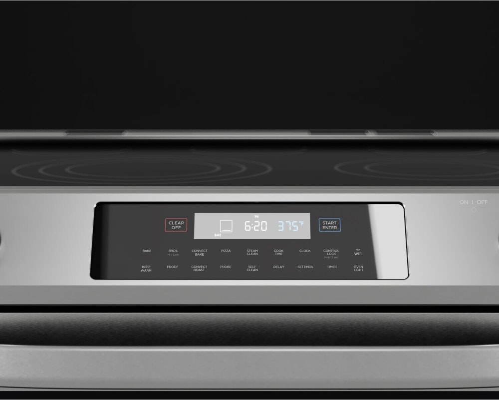 Midea MES30S2AST 30 Inch SlideIn Electric Smart Range with 5 Elements