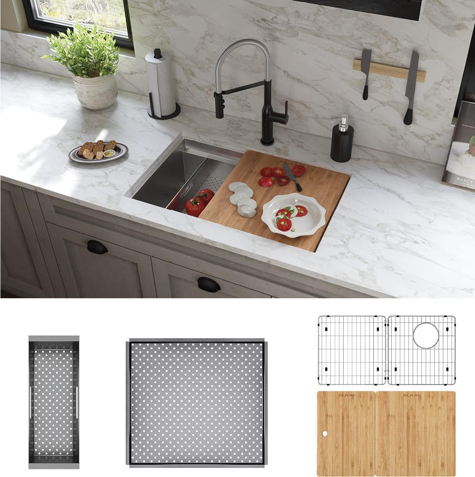 Elkay CS30CWK 32 1/2 Inch Circuit Chef Workstation Undermount Single