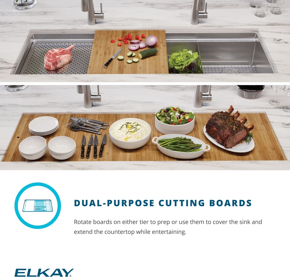 Elkay CS45WPK 45 1/2 Inch Circuit Chef Workstation Undermount Single