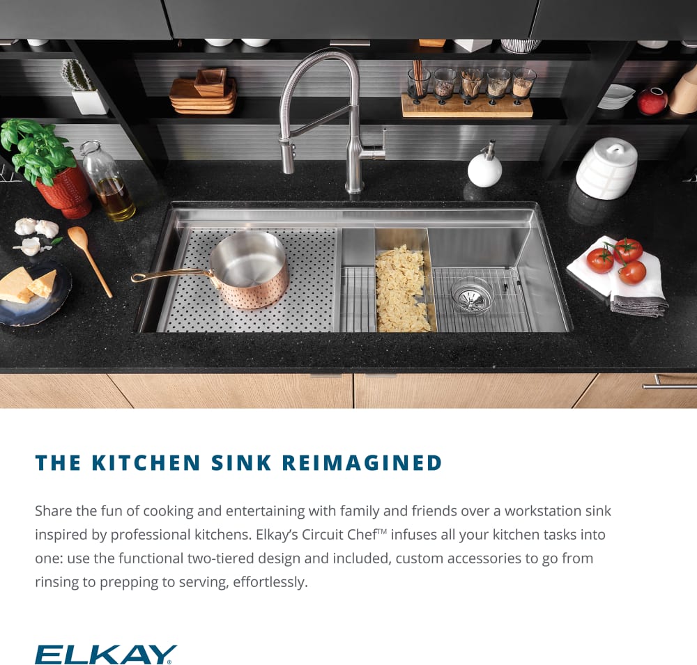 Elkay CS45CWK 45 1/2 Inch Circuit Chef Workstation Undermount Single