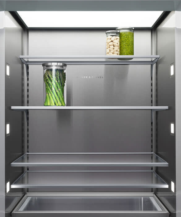 Fisher & Paykel RS3084SLHK1 30 Inch Panel Ready Smart Refrigerator Column with 16.3 Cu. Ft. Capacity, ActiveSmart™ Foodcare, Stainless Steel Interior, LED Lighting, Variable Temperature Zones, and Internal Water Dispenser: Left