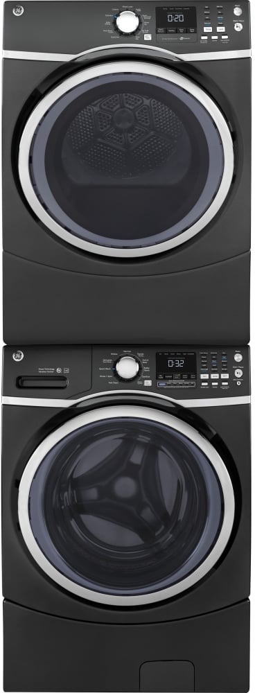 GE GEWADRGD73 Stacked Washer & Dryer Set with Front Load ...