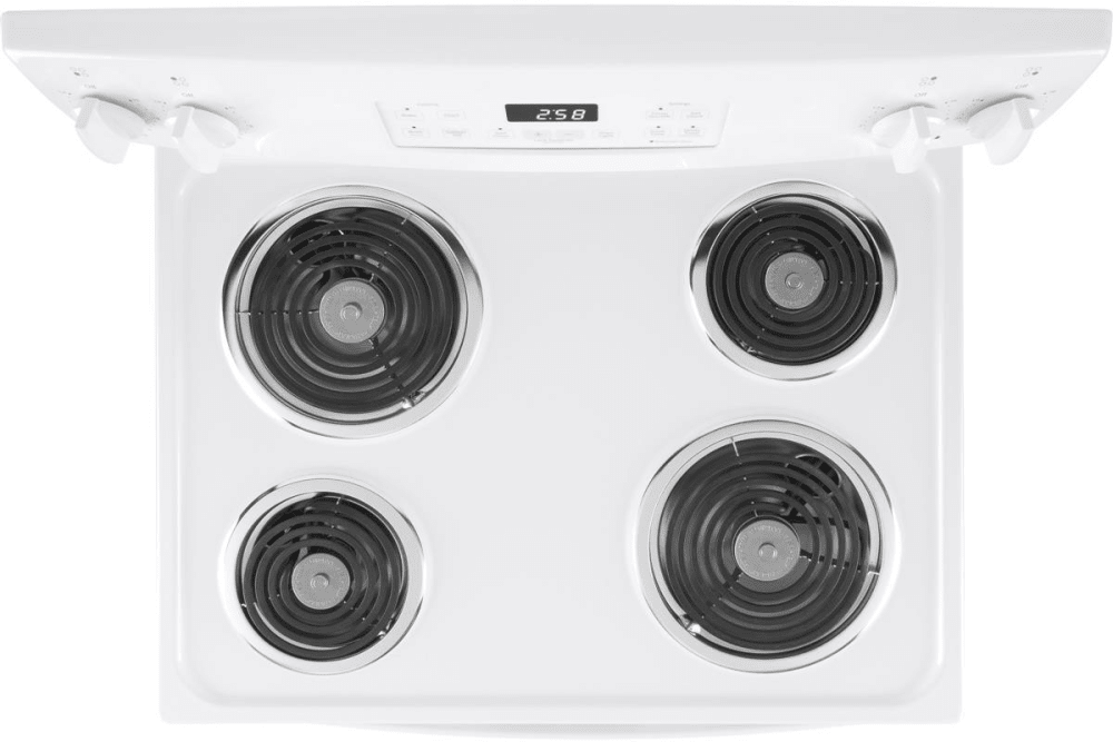 GE JB258DMWW 30 Inch Freestanding Electric Range with 4 Coil Elements