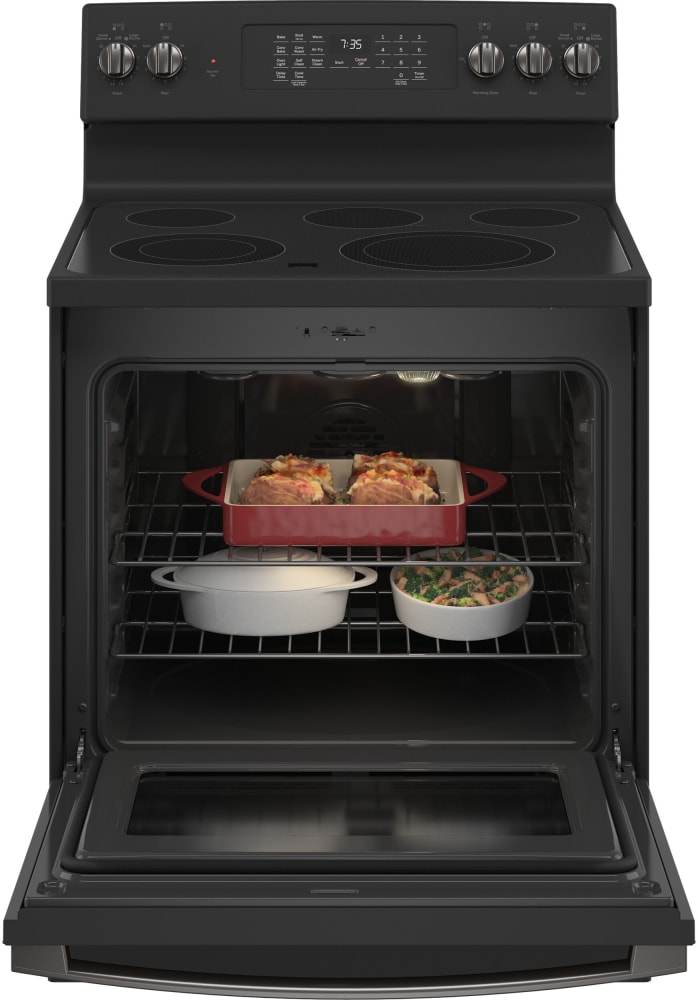 GE JB735FPDS 30 Inch Freestanding Electric Range with 5 Element Burners