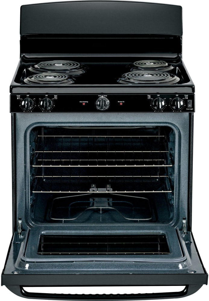 GE JBS460DMBB 30 Inch Electric Freestanding Range with 4 Coil Elements, 5.0 cu. ft. Oven