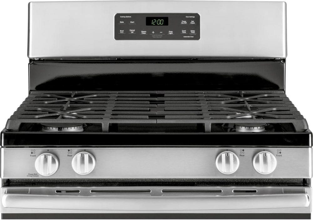 GE JGBS62REKSS 30 Inch Freestanding Gas Range with Power Boil Burner