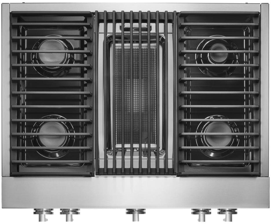 JennAir JGCP636HM 36 Inch Gas Rangetop with 4 Sealed Brass Burners