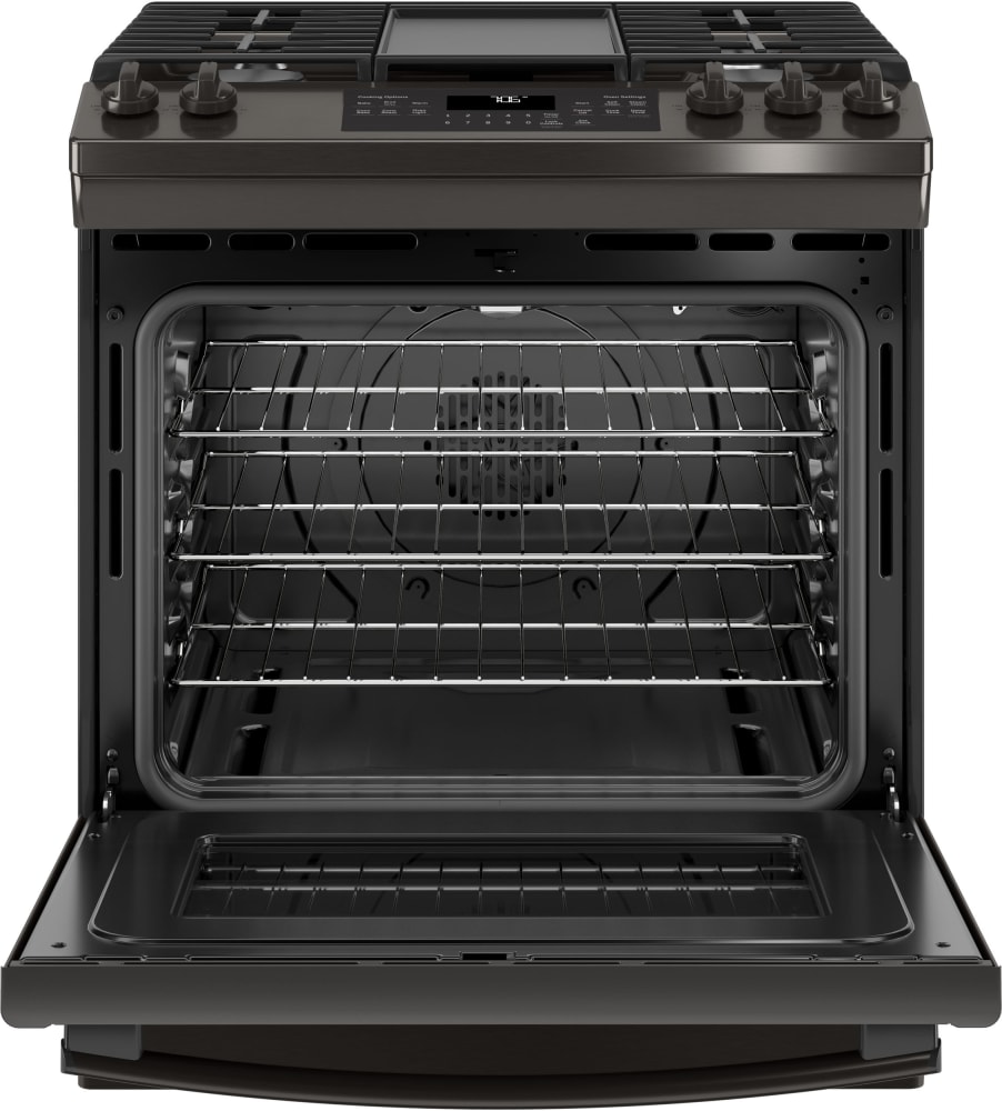 GE JGS760BELTS 30 Inch SlideIn Gas Range with Convection, Dishwasher