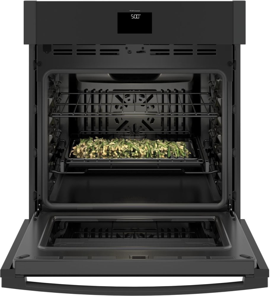 GE JKS5000DNBB 27 Inch Single Wall Oven with ScantoCook, True
