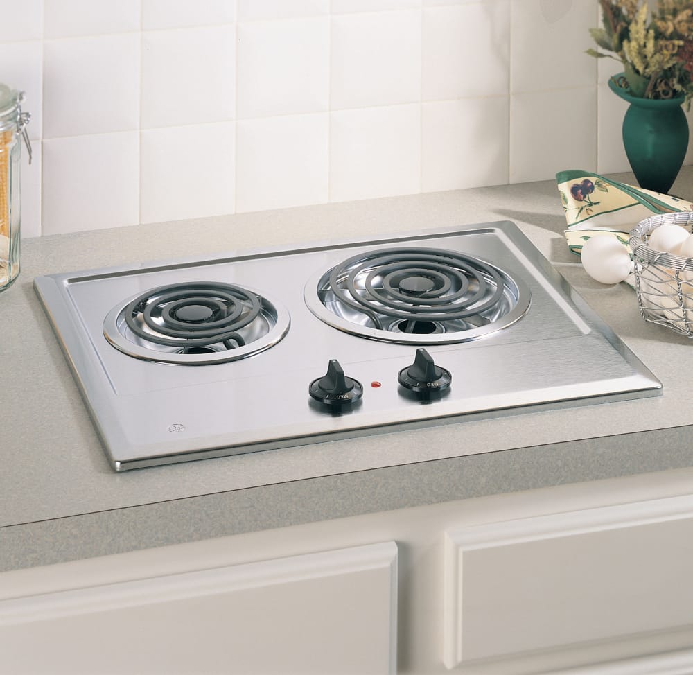 GE® Two Burner Electric Cooktop - JP202DWW - GE Appliances