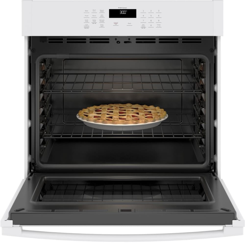 GE JTS3000DNWW 30 Inch Electric Single Wall Oven with ScantoCook