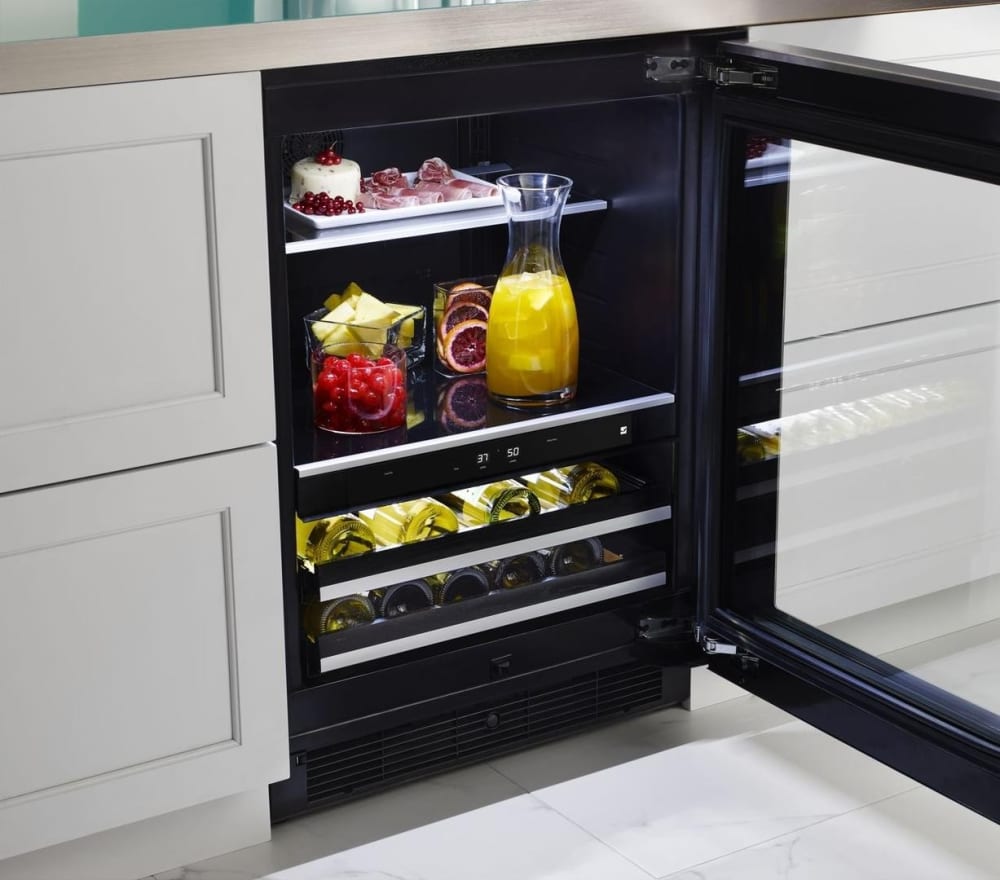 JennAir JUB24FRECX 24 Inch Panel Ready BuiltIn Undercounter Beverage Center with 14 Bottle