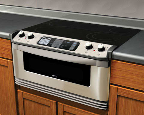Sharp KB5121KS 30 Inch Electric Cooktop and Microwave Drawer