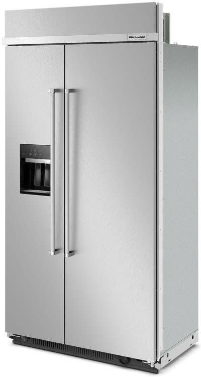 KitchenAid KBSD702MSS 42 Inch Built-In Side-by-Side Refrigerator