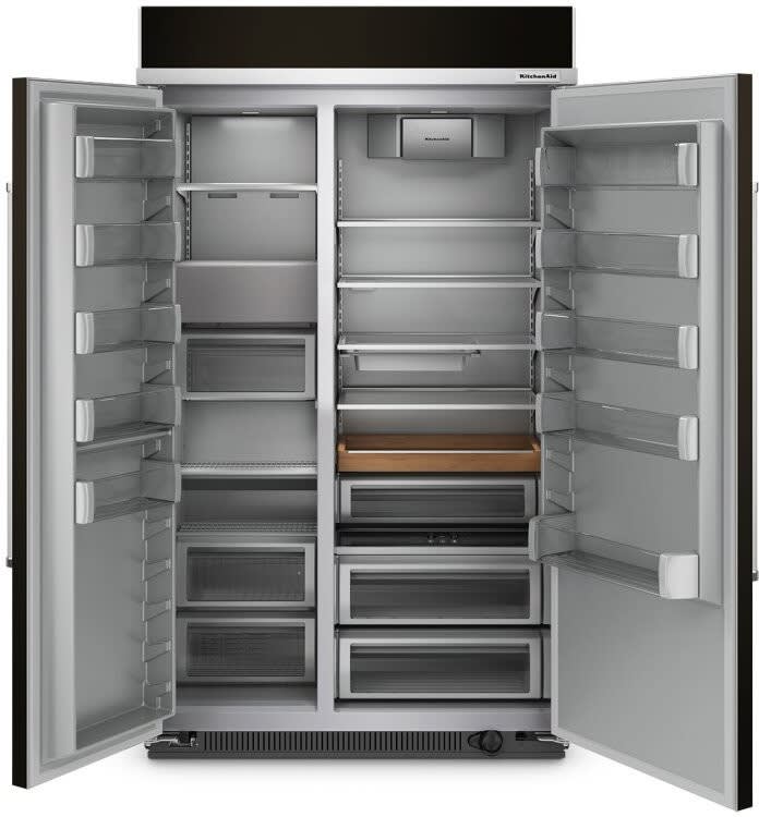 KitchenAid KBSN708MBS 48 Inch BuiltIn SidebySide Refrigerator with