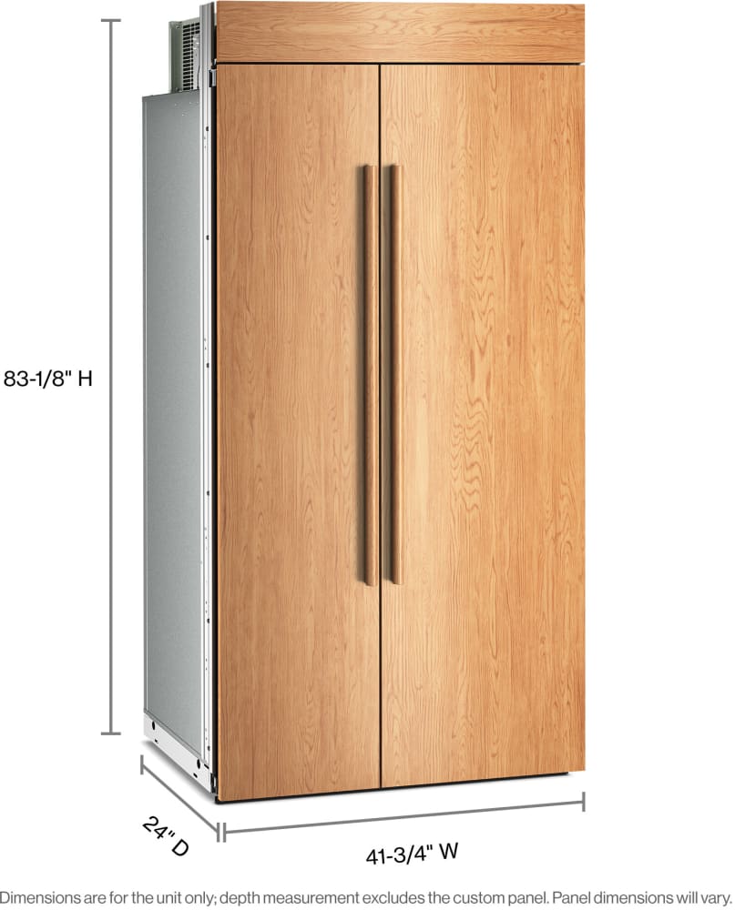 きよひで KitchenAid KBSN742TPA 42 Inch Panel Ready Built-In Side-by-Side