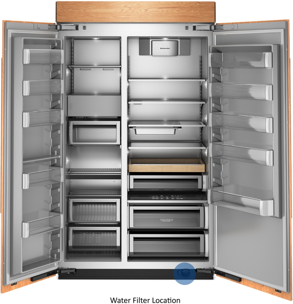 KitchenAid KBSN748TPA 48 Inch Panel Ready Built-In Side-by-Side