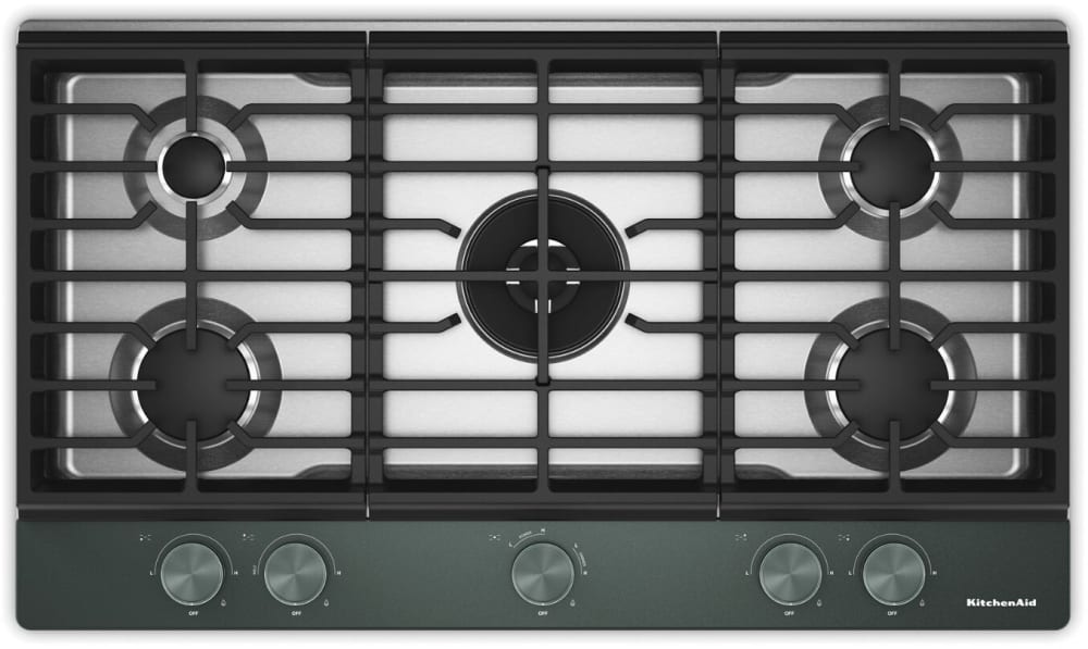 KitchenAid KCGK736SJP 36 Inch Gas Cooktop with 5 Sealed Burners