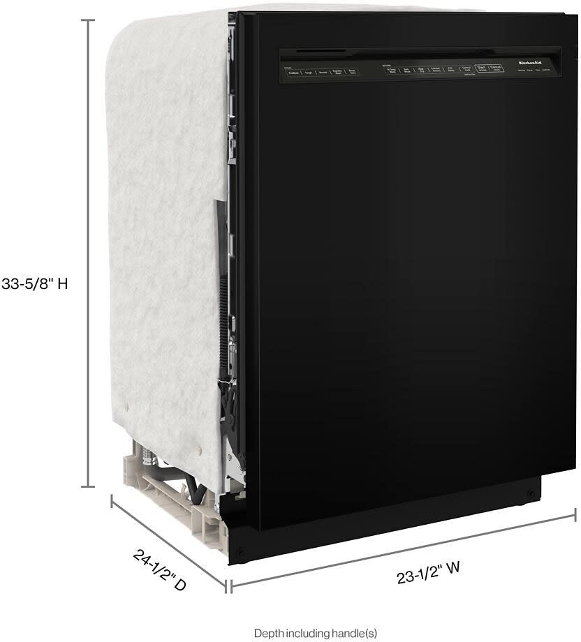 KitchenAid KDFE104KBL 24 Inch Full Console Dishwasher with 12 Place