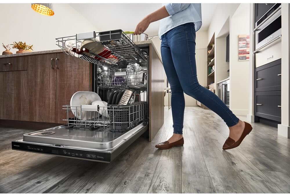 KitchenAid KDPM804KBS 24 Inch Fully Integrated Dishwasher with 16 Place
