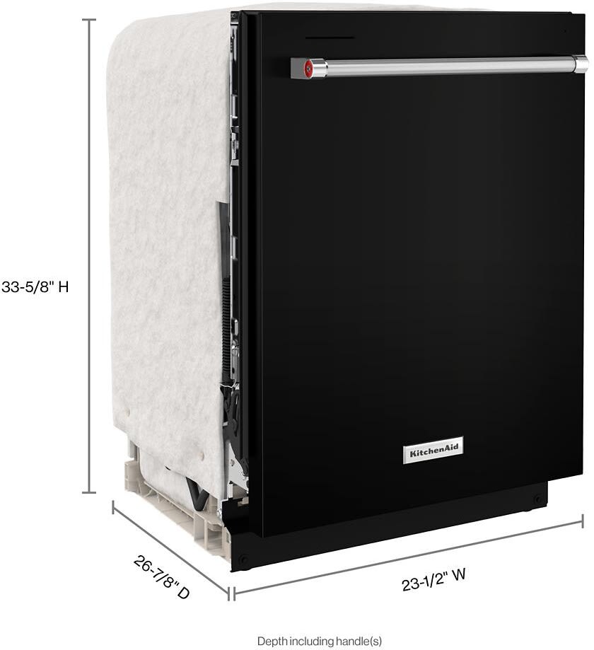 KitchenAid KDTE204KBL 24 Inch Fully Integrated Dishwasher with 13 Place