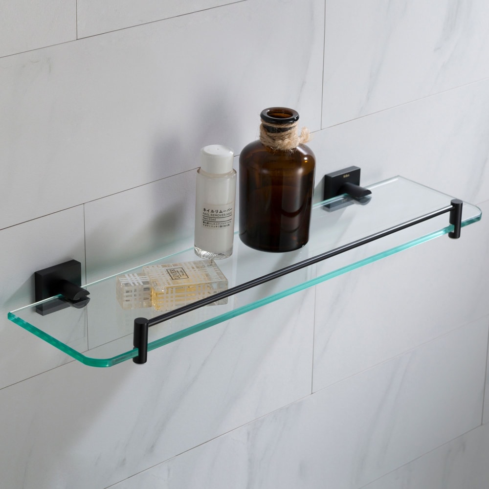 KEA17745MB 18 Inch Glass Bathroom Shelf