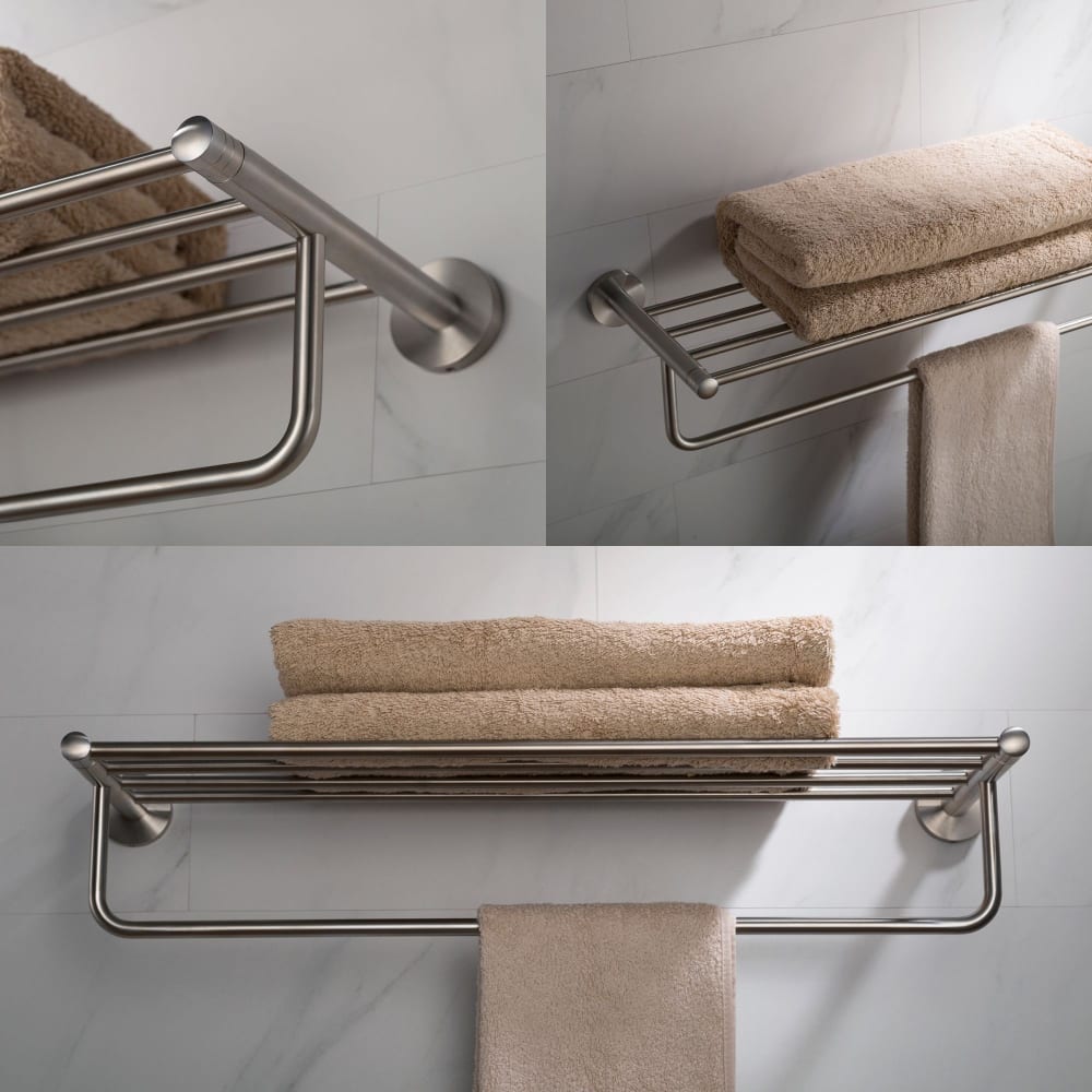 Kraus KEA18842BN Elie™ Collection 24 Inch Bathroom Shelf with Towel Bar