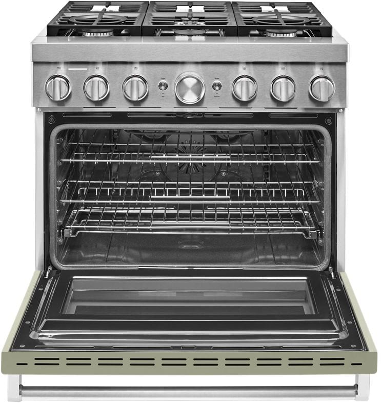 KitchenAid KFDC506JAV 36 Inch Freestanding Dual Fuel Smart Range