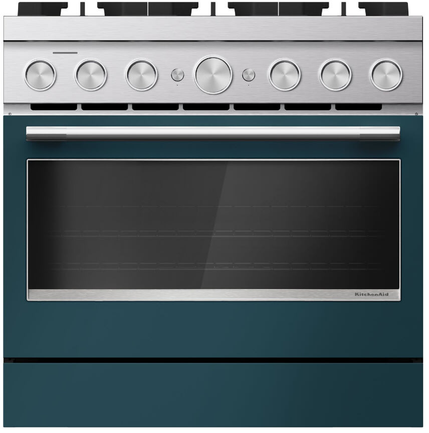 KitchenAid KFDS936SAG 36 Inch Slide-In Commercial-Style Dual Fuel