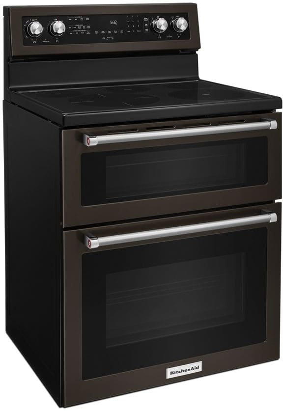 Kitchenaid black stainless gas range top