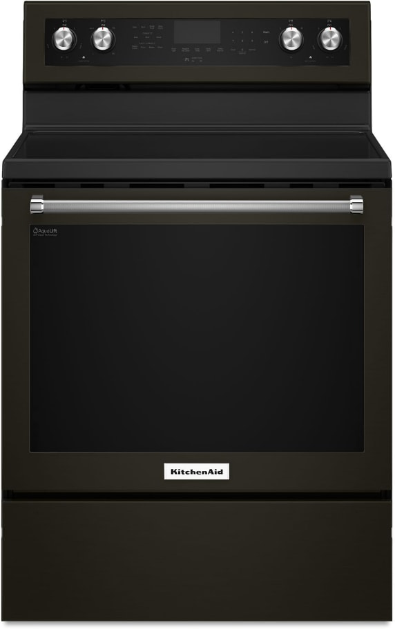 KitchenAid KFEG500EBS 30 Inch Freestanding Electric Range with 5