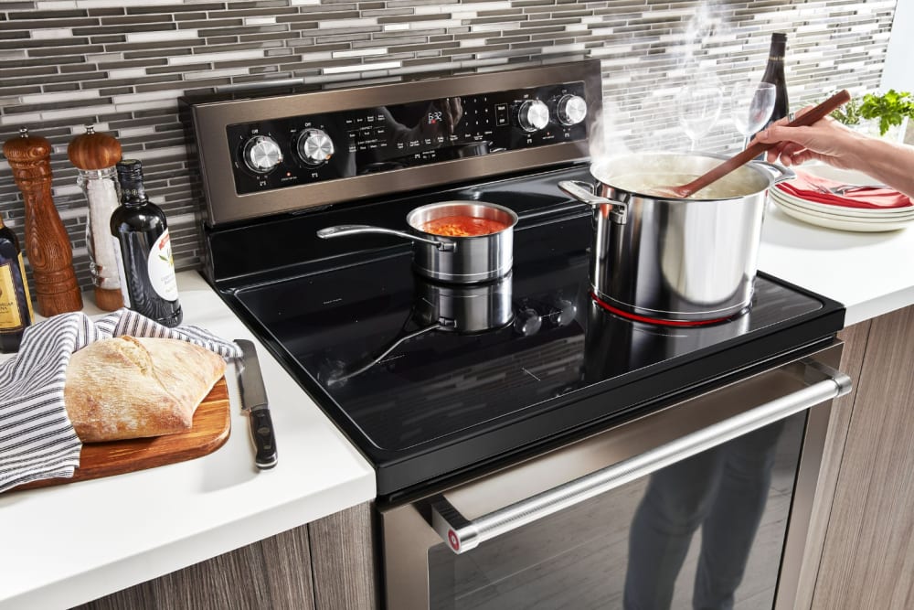 KitchenAid KFEG500EBS 30 Inch Freestanding Electric Range with 5