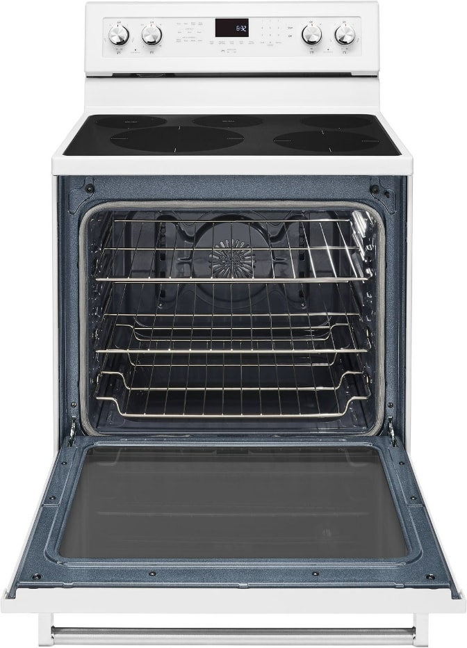 KitchenAid KFEG500EWH 30 Inch Freestanding Electric Range with 5