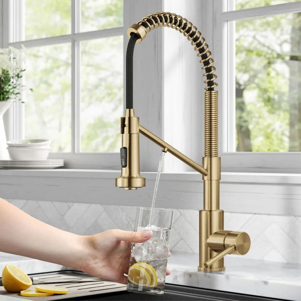 Kraus KFF1610BB Single Handle Commercial Pull-Down Kitchen Filter