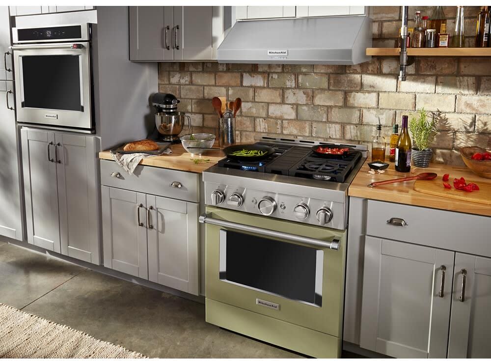 KitchenAid KFGC500JAV 30 Inch Freestanding Gas Smart Range with 4