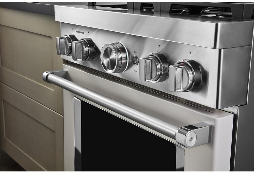 KitchenAid KFGC500JMH 30 Inch Freestanding Gas Smart Range with 4