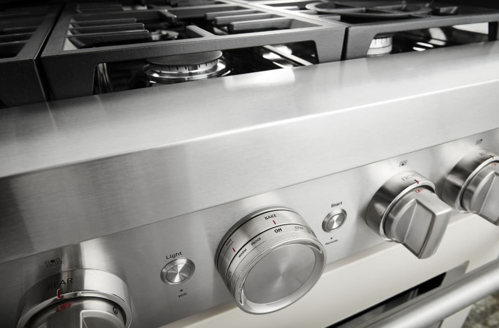 KitchenAid KFGC506JMH 36 Inch Smart Commercial Style Gas Range with 6