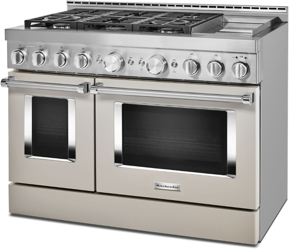 KitchenAid 48 Smart Commercial-Style GAS Range with Griddle (KFGC558JMH)