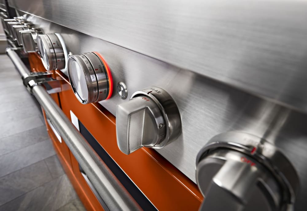 KitchenAid KFGC558JSC 48 Inch Smart Commercial Style Gas Range with 6