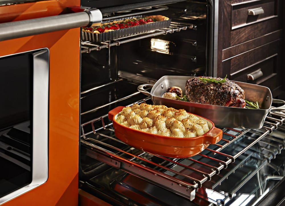 KitchenAid KFGC558JSC 48 Inch Smart Commercial Style Gas Range with 6