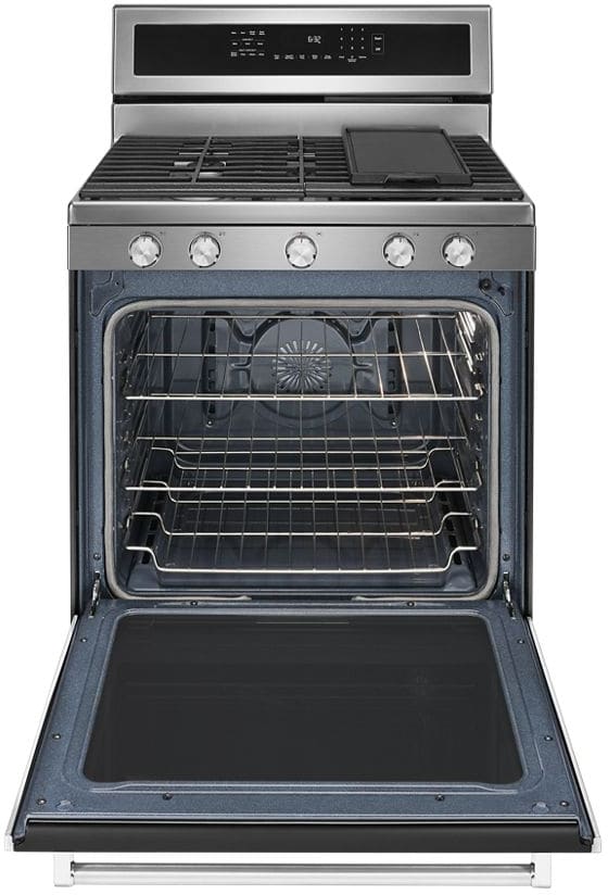KitchenAid 30-in 5 Burners 5.8-cu ft Self-cleaning Convection Oven